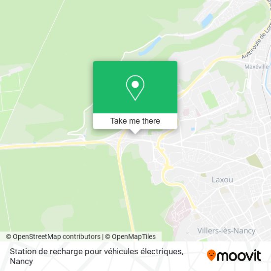 Station de recharge pour véhicules électriques map