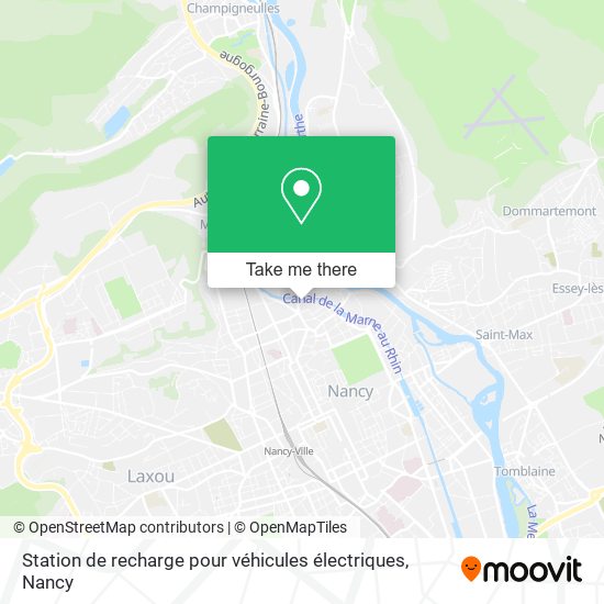 Station de recharge pour véhicules électriques map