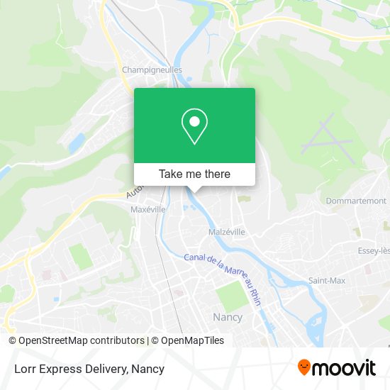 Lorr Express Delivery map