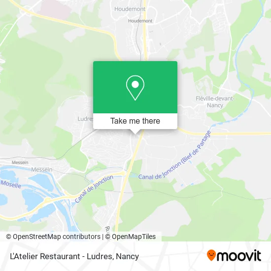 L'Atelier Restaurant - Ludres map