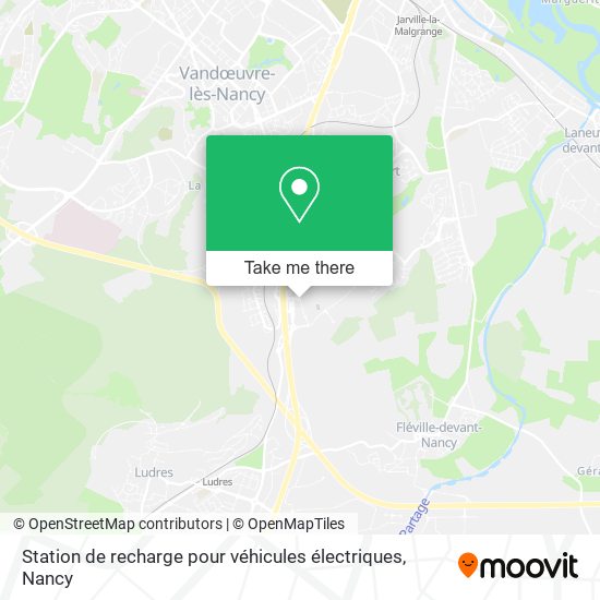 Mapa Station de recharge pour véhicules électriques