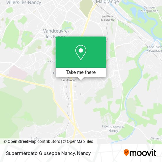 Supermercato Giuseppe Nancy map