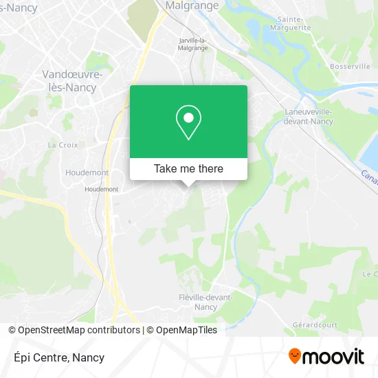 Épi Centre map