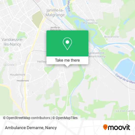 Ambulance Demarne map