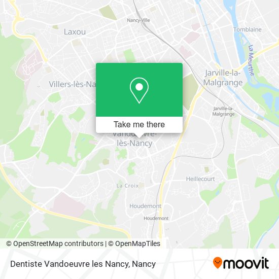 Mapa Dentiste Vandoeuvre les Nancy