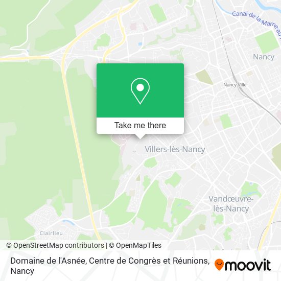 Domaine de l'Asnée, Centre de Congrès et Réunions map