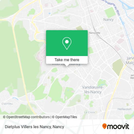 Dietplus Villers les Nancy map