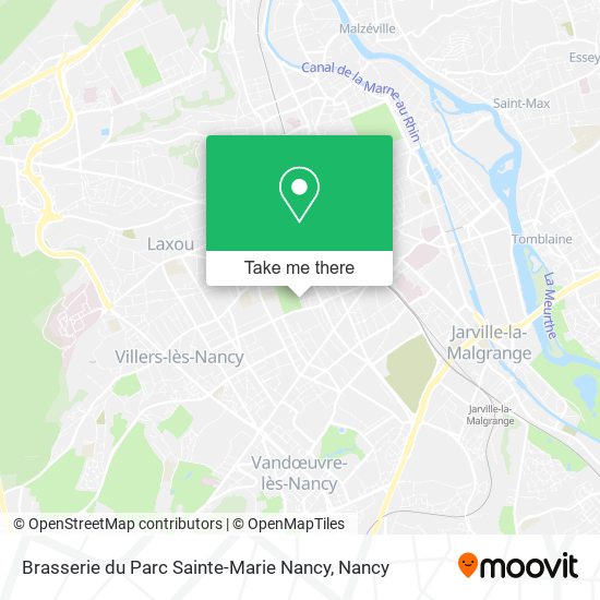 Brasserie du Parc Sainte-Marie Nancy map