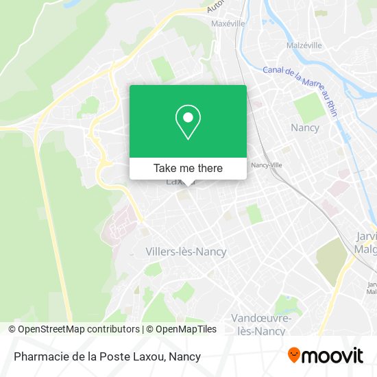 Pharmacie de la Poste Laxou map