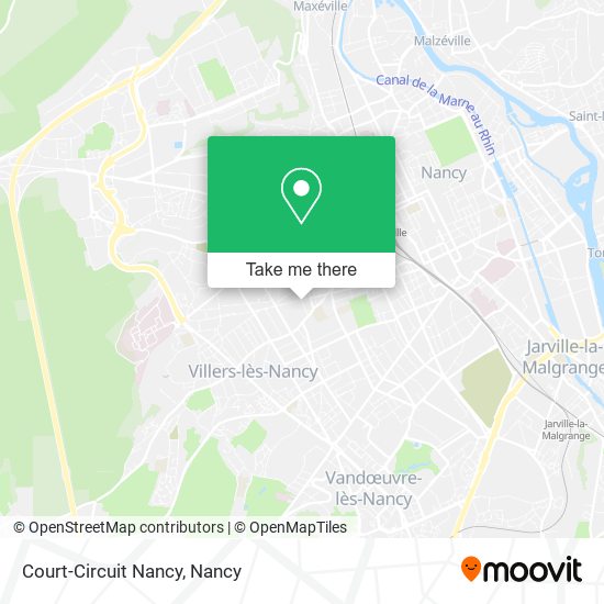 Mapa Court-Circuit Nancy