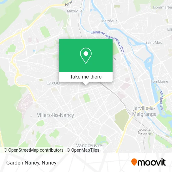 Garden Nancy map