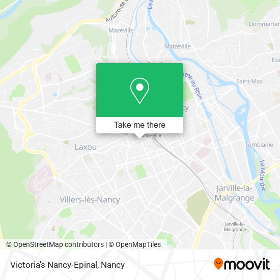 Mapa Victoria's Nancy-Epinal