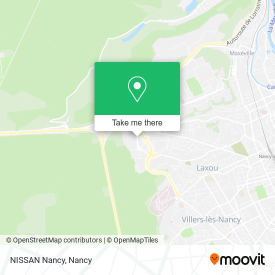 Mapa NISSAN Nancy