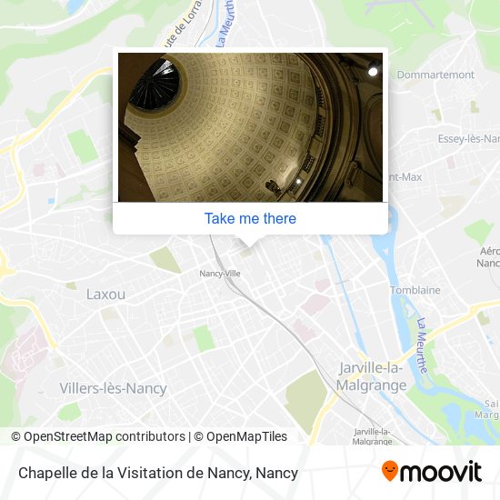 Mapa Chapelle de la Visitation de Nancy