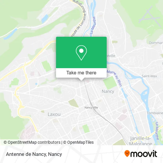 Antenne de Nancy map