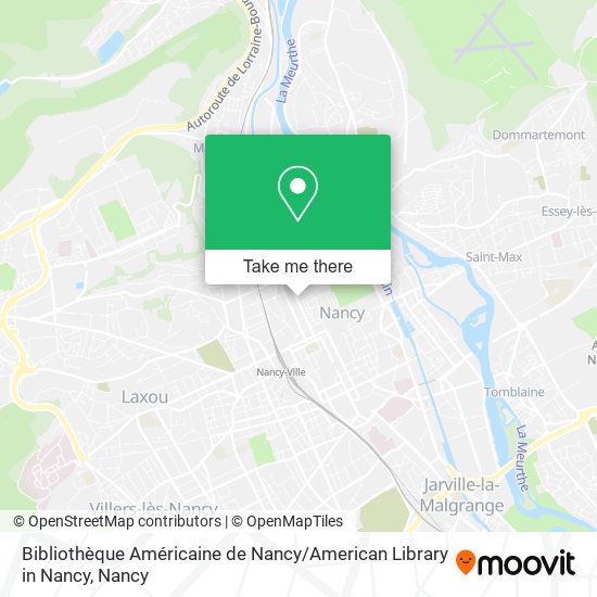 Bibliothèque Américaine de Nancy / American Library in Nancy map