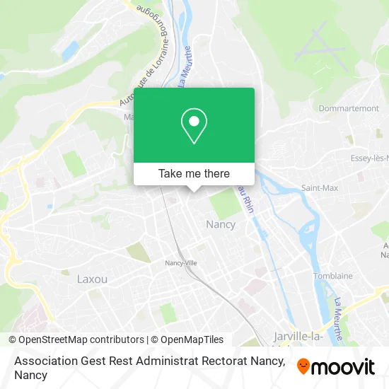 Association Gest Rest Administrat Rectorat Nancy map
