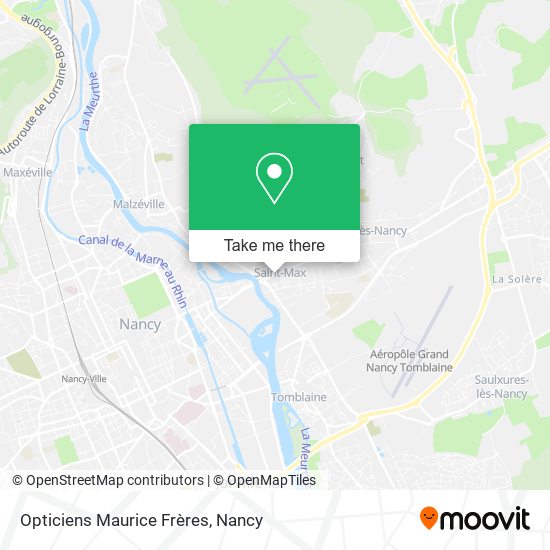 Opticiens Maurice Frères map