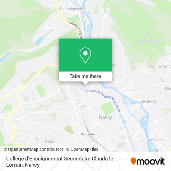 Collège d'Enseignement Secondaire Claude le Lorrain map