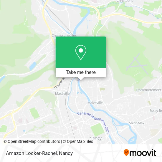 Mapa Amazon Locker-Rachel
