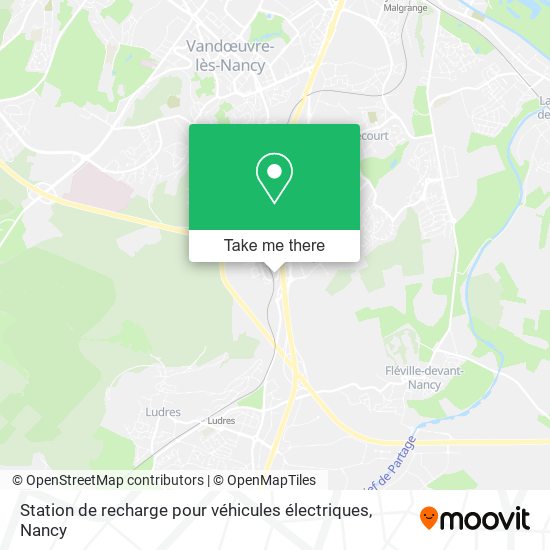 Station de recharge pour véhicules électriques map
