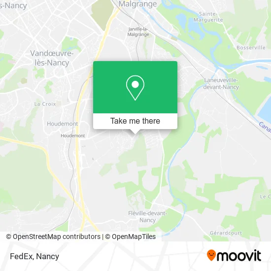 FedEx map