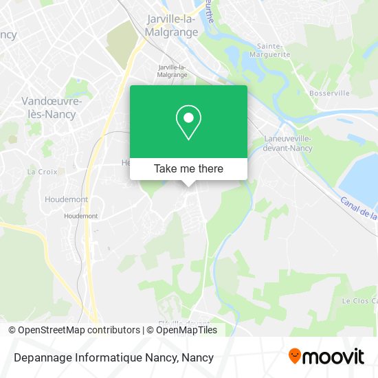 Mapa Depannage Informatique Nancy