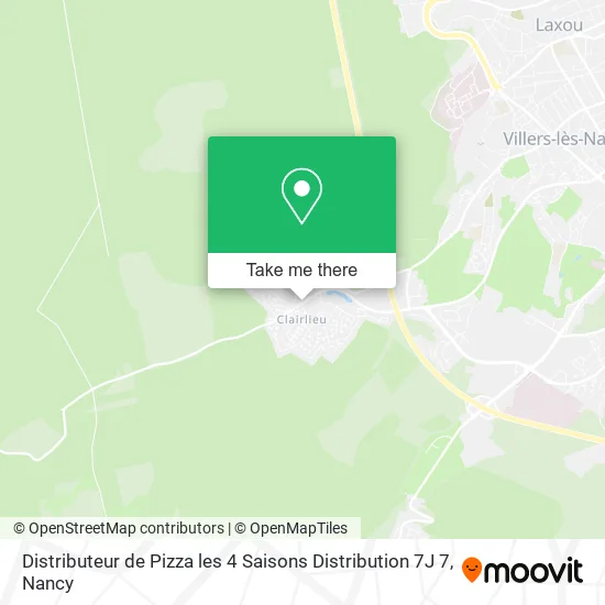 Distributeur de Pizza les 4 Saisons Distribution 7J 7 map