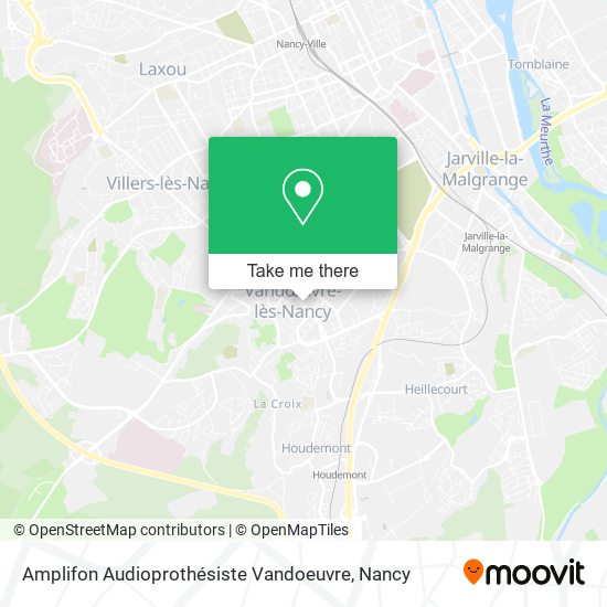 Mapa Amplifon Audioprothésiste Vandoeuvre