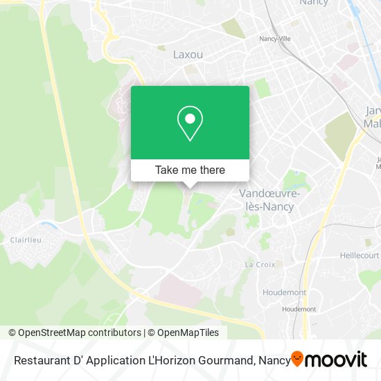Restaurant D' Application L'Horizon Gourmand map