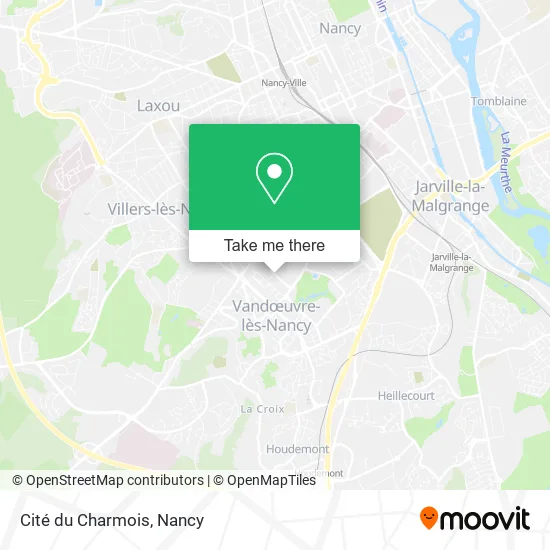 Cité du Charmois map