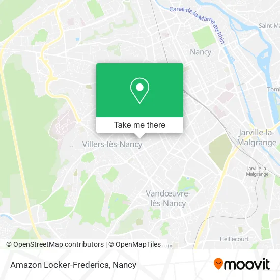 Amazon Locker-Frederica map