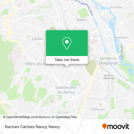 Racines Carrees Nancy map