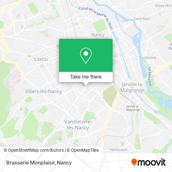 Mapa Brasserie Monplaisir