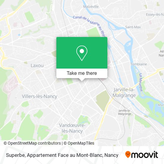 Superbe, Appartement Face au Mont-Blanc map