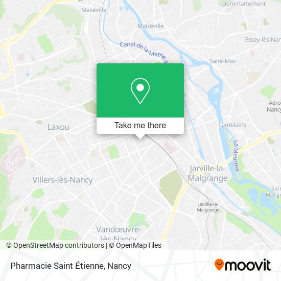 Mapa Pharmacie Saint Étienne