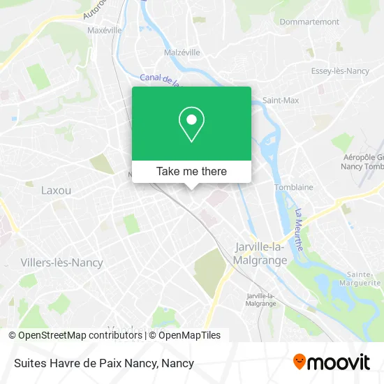 Suites Havre de Paix Nancy map