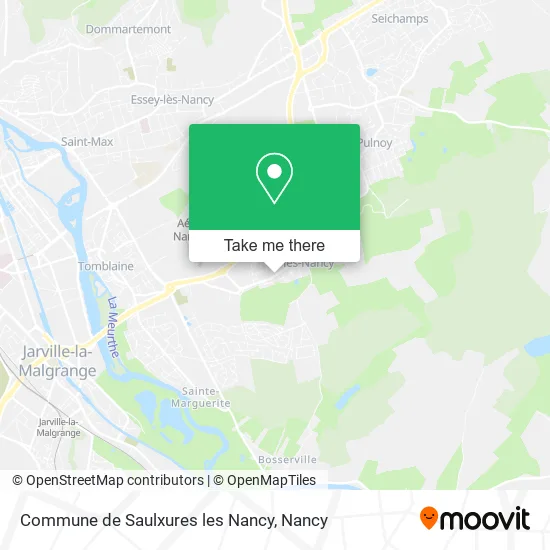 Commune de Saulxures les Nancy map