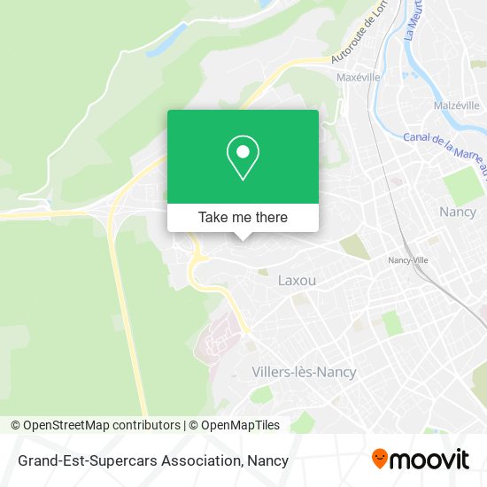 Grand-Est-Supercars Association map