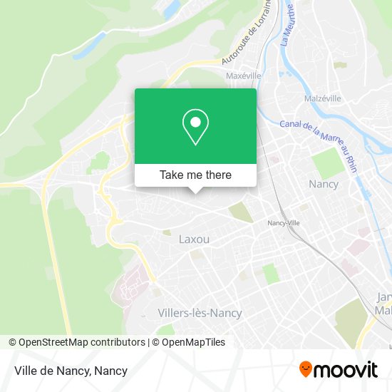 Mapa Ville de Nancy