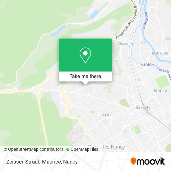 Mapa Zeisser-Straub Maurice