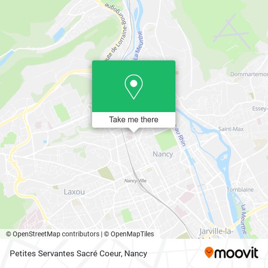Petites Servantes Sacré Coeur map