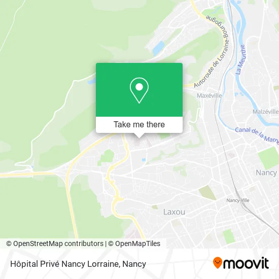 Hôpital Privé Nancy Lorraine map