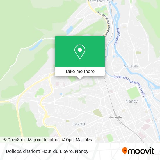 Délices d'Orient Haut du Lièvre map