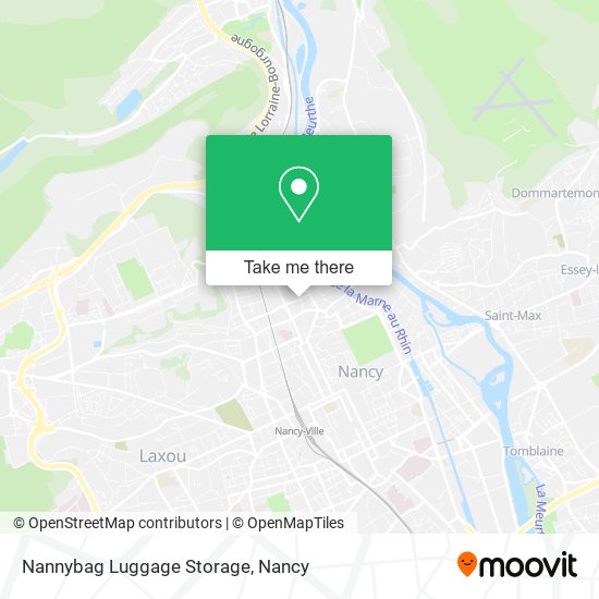 Nannybag Luggage Storage map