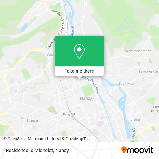 Résidence le Michelet map