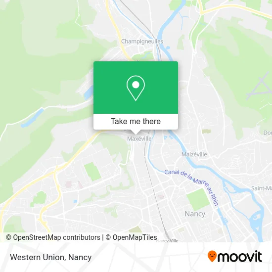 Western Union map