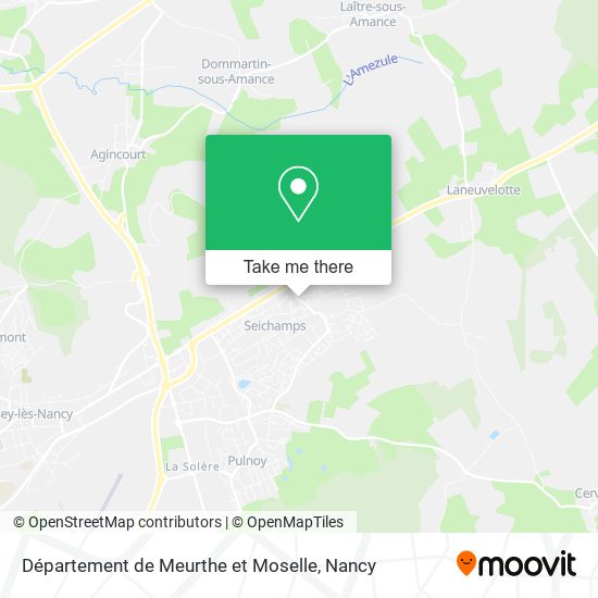 Département de Meurthe et Moselle map