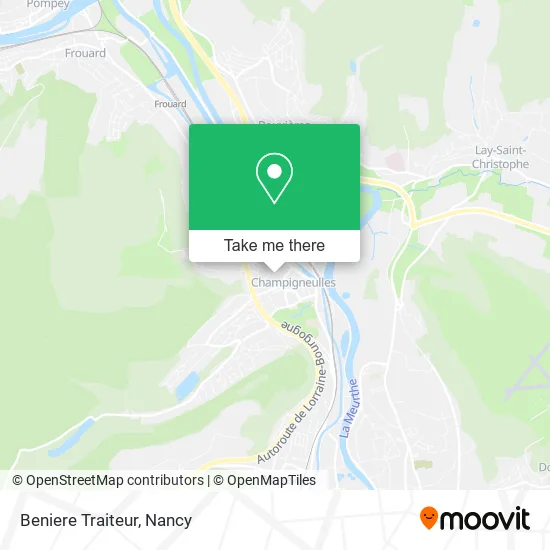 Beniere Traiteur map