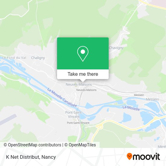 K Net Distribut map
